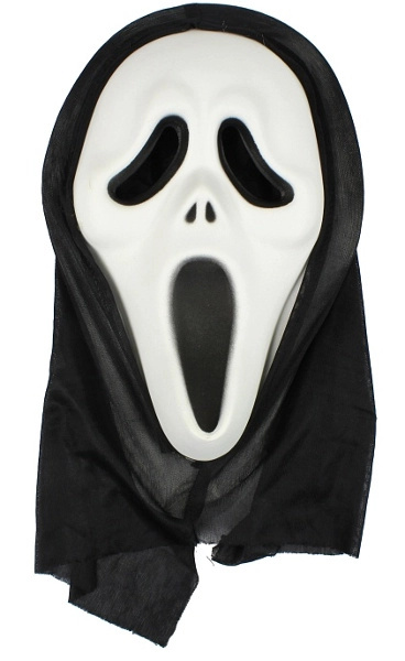 Maska Scream s kapucí na Halloween