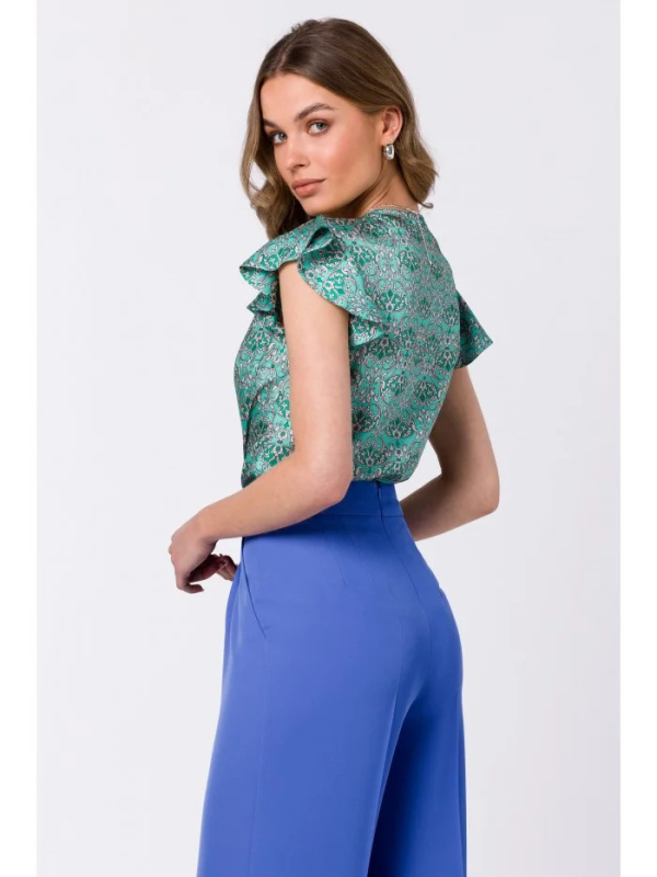 S344 Halenka s nařasenými rukávy - model 1 EU M