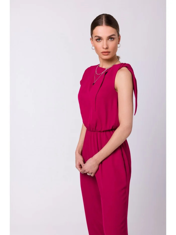 S345 Overal s vázáním - švestkový EU M