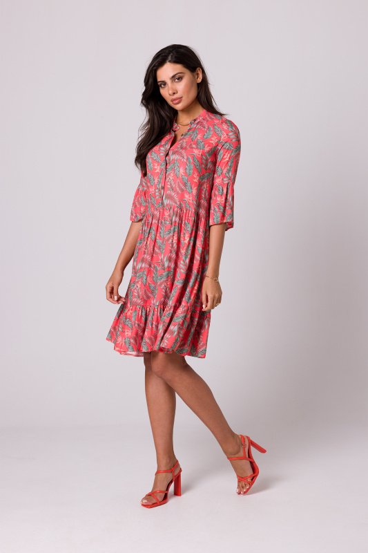 B260 Šaty s nařaseným lemem - model 1 EU S