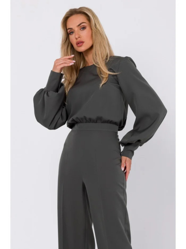 M754 Kombinéza s ozdobnými rukávy - khaki barva EU XL