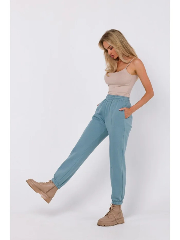 M760 Kalhoty Jogger s předním prošíváním - agave EU XL
