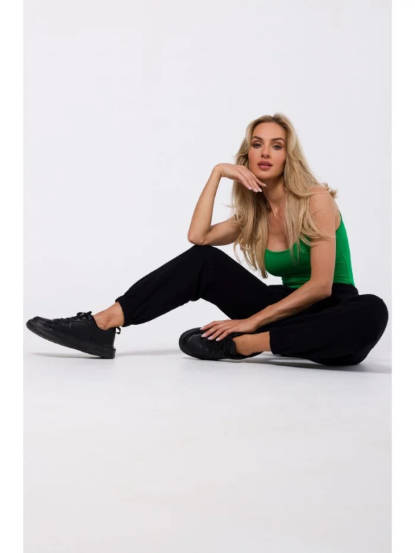 M760 Kalhoty Jogger s předním prošíváním - černé EU S