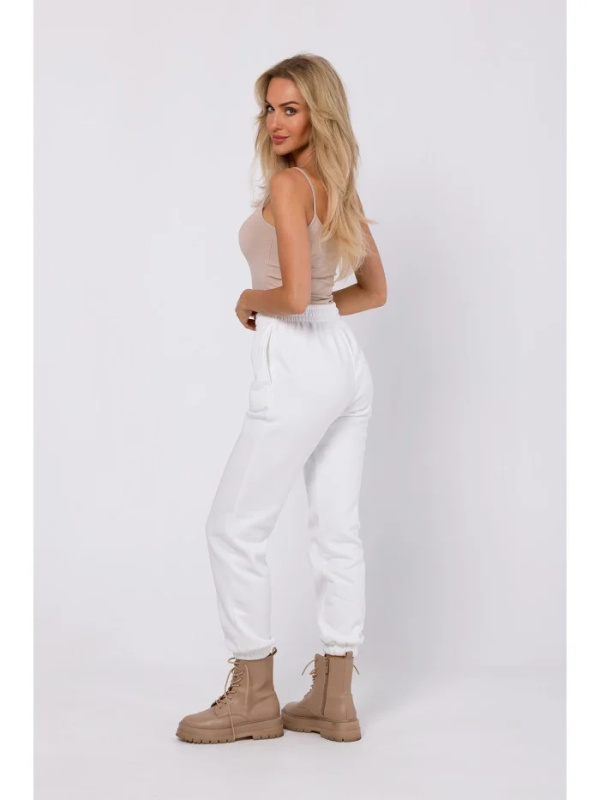 M760 Kalhoty Jogger s prošíváním vpředu - ecru EU XL