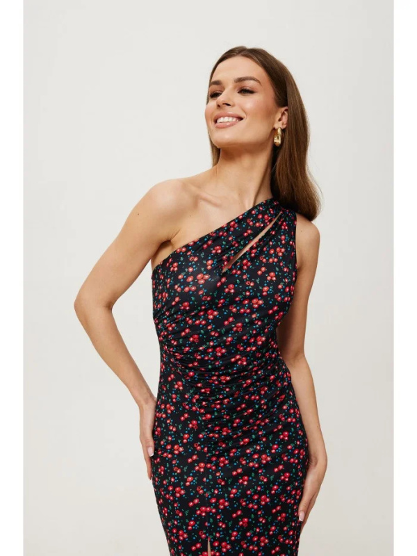 K194 Šaty na ramena s děleným výstřihem - model 3 EU M