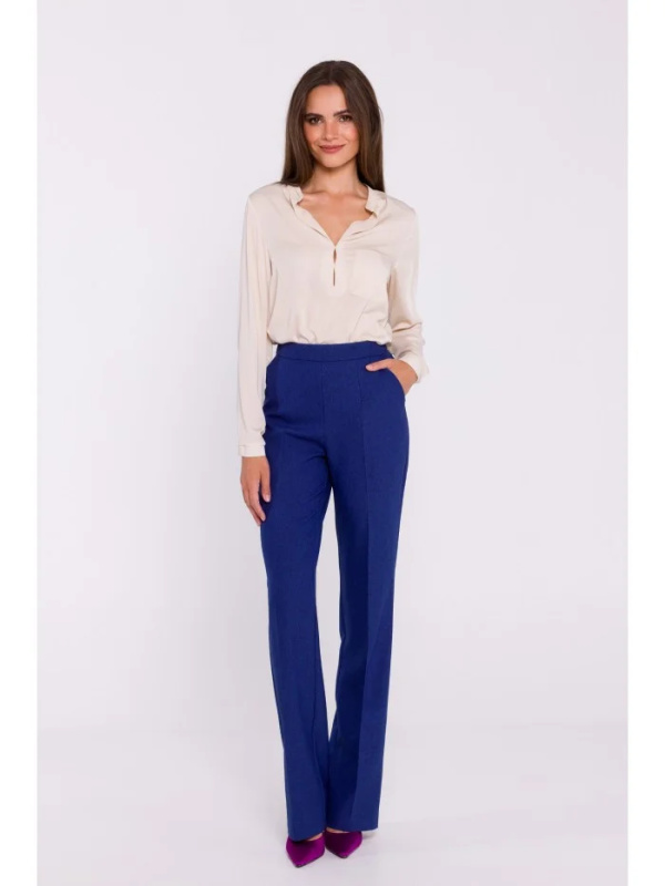 S371 Kalhoty Bootcut - modré EU XXL