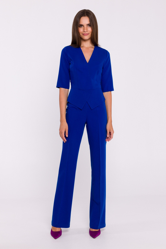 S377 Kombinéza Peplum - královská modř EU S