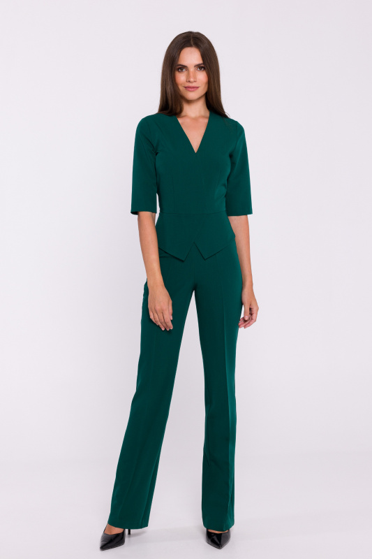 S377 Kombinéza Peplum - zelená EU S