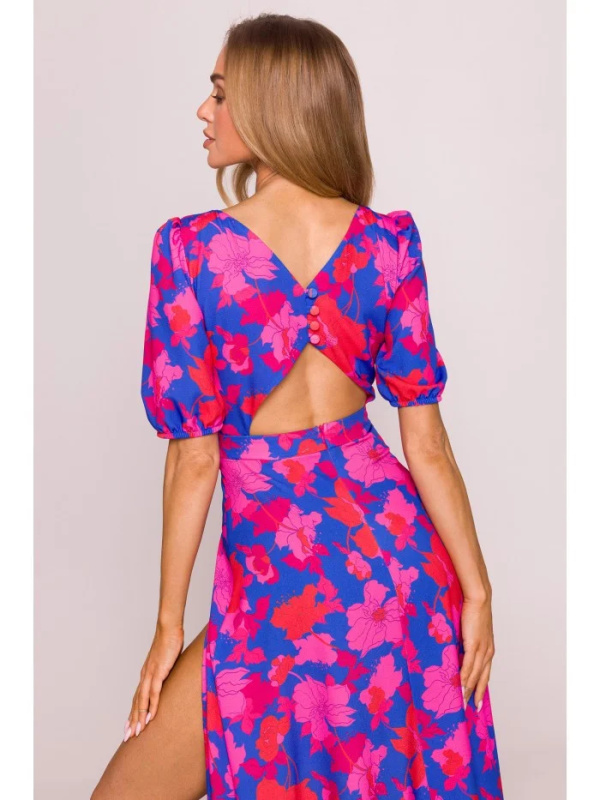 M858 Maxi šaty s otevřenými zády - model 2 EU XL