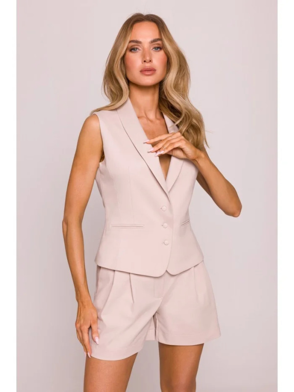 M859 Džínová vesta - béžová EU M