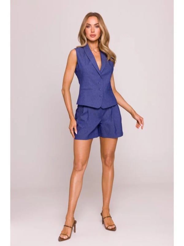 M859 Džínová vesta - modrá EU M