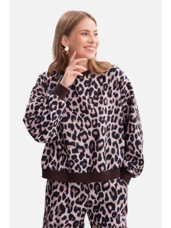 B303 Pletená mikina s potiskem - model 1 EU L/XL