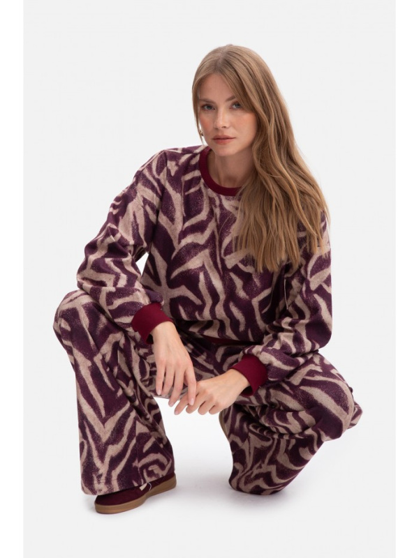 B303 Pletená mikina s potiskem - model 2 EU S/M