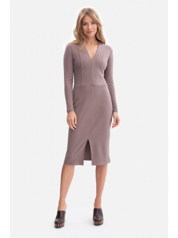 B307 Pletené tužkové šaty - cococa EU L