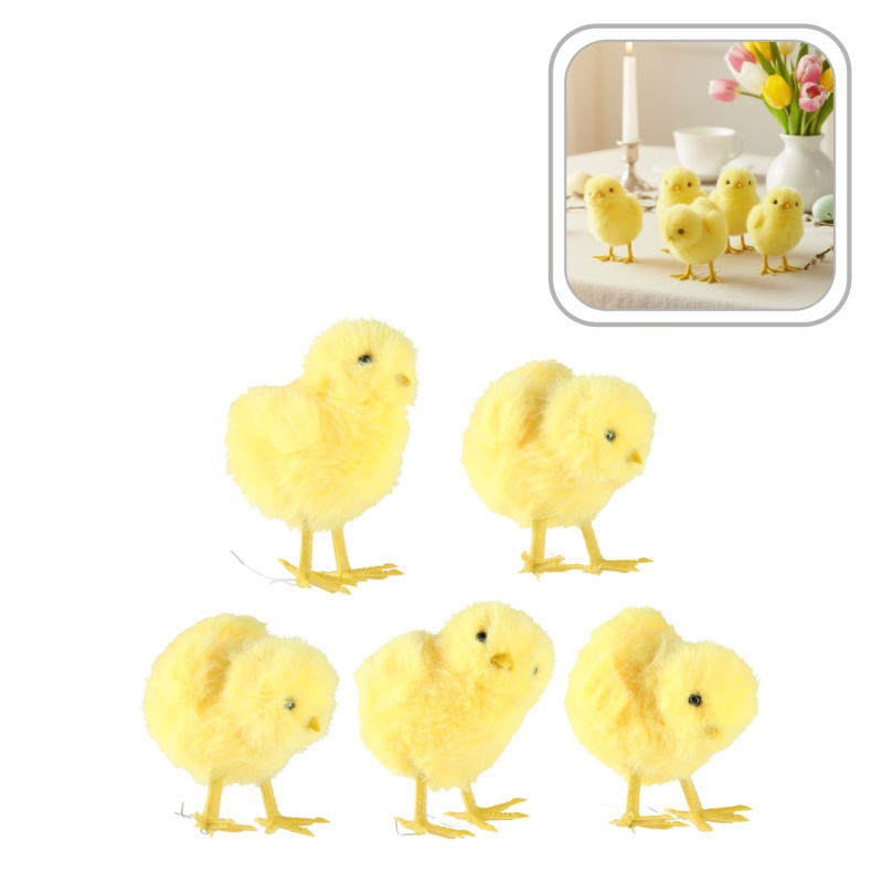 Velikonoční kuřátka – sada 10 dekorací