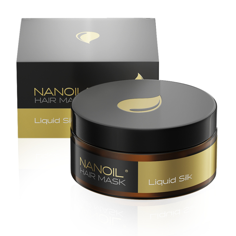 Nanoil Liquid Silk hedvábná regenerační péče na vlasy 300 ml