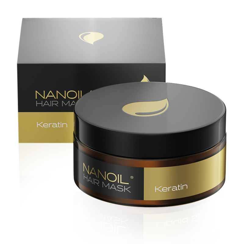 Nanoil Keratin keratinová maska na vlasy 300 ml