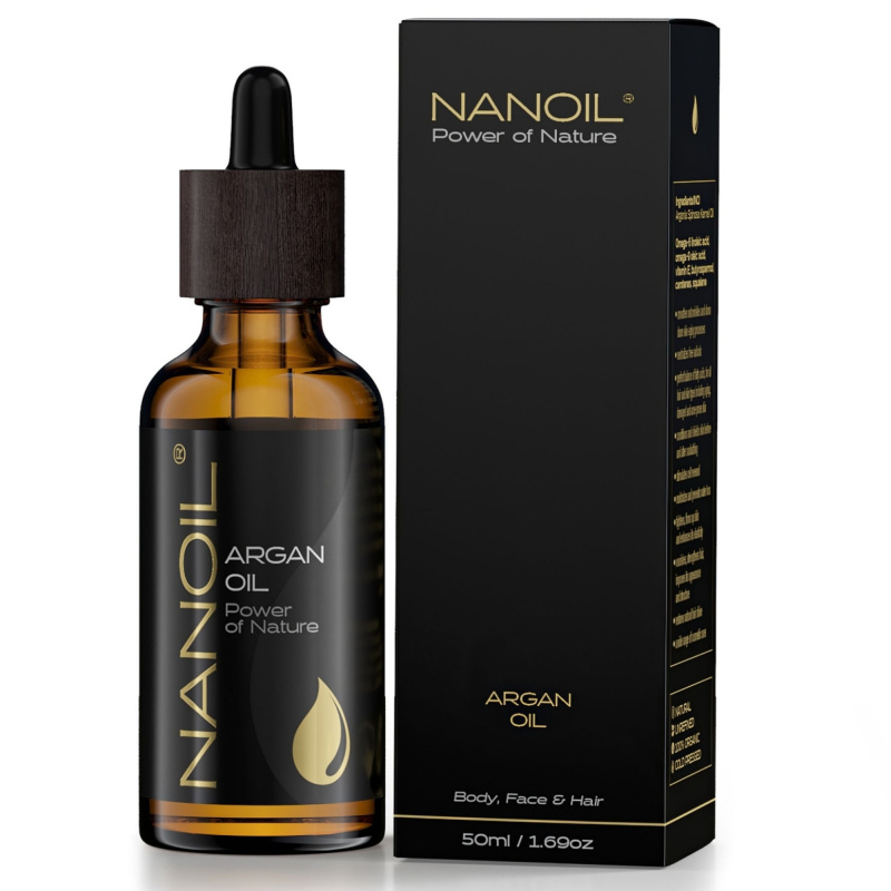 Nanoil Argan Oil arganový olej na obličej, tělo a vlasy 50 ml