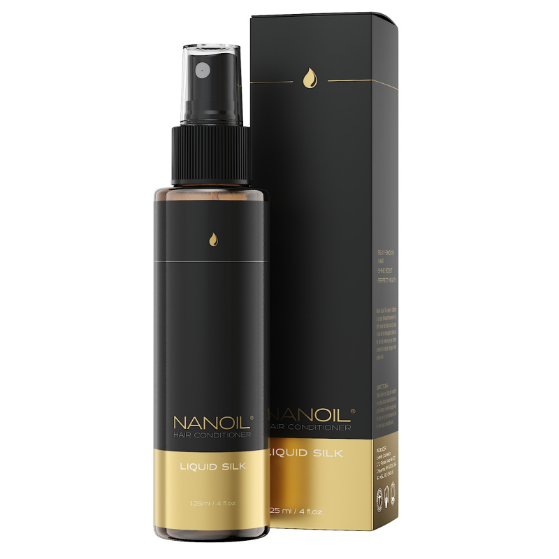 Nanoil Liquid Silk uhlazující bezoplachový kondicionér na vlasy 125 ml