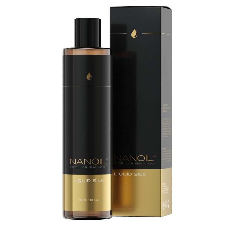 Nanoil Liquid Silk micelární šampon pro lesk a hebkost vlasů 300 ml