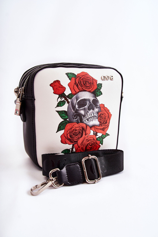 Kožená taška Messenger Ve vzoru GOE ZNJ012 Černobílá univerzální