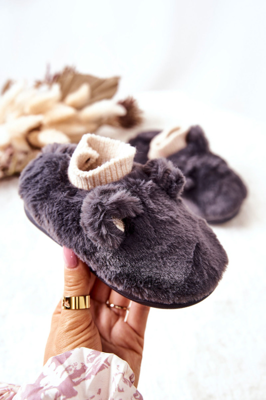 Teplý fleece se švy Tmavě šedá Dessi 26