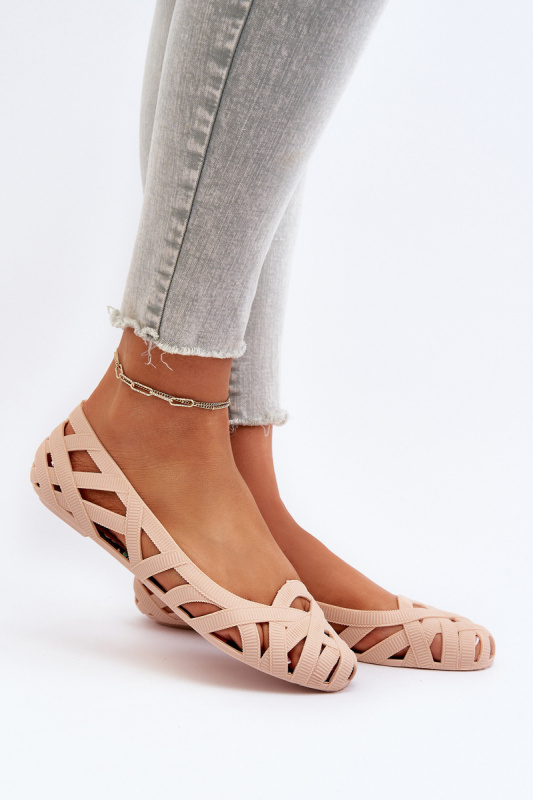 Dámské nahé boty Salam Gumové baleríny 40