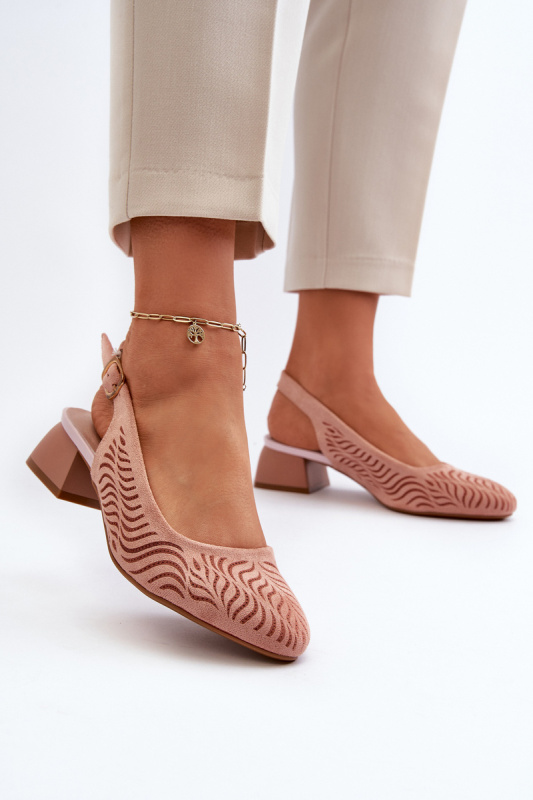 Lodičky Na Podpatku Růžové Gemifa 36