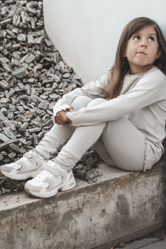 Dětské Sportovní Tenisky Na Suchý Zip Bežové Rulagia 20