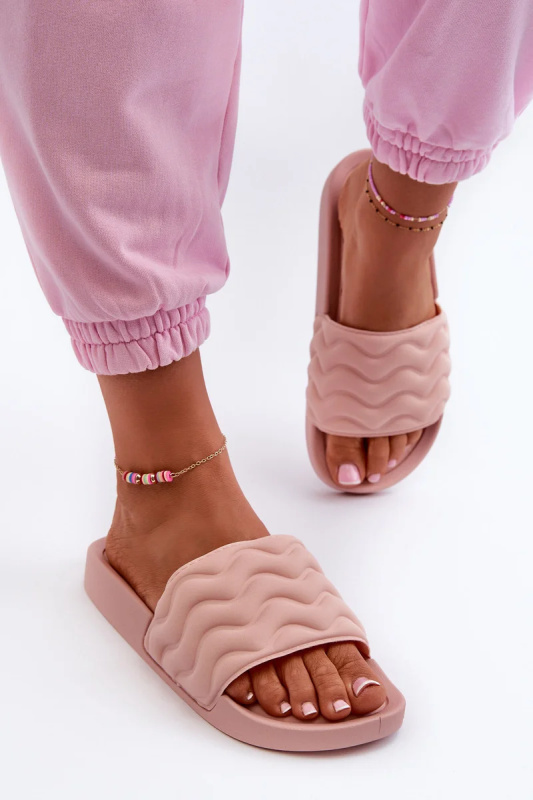 Dámské lehké pantofle na bazén, světle růžové Beliordia Velikost: 38