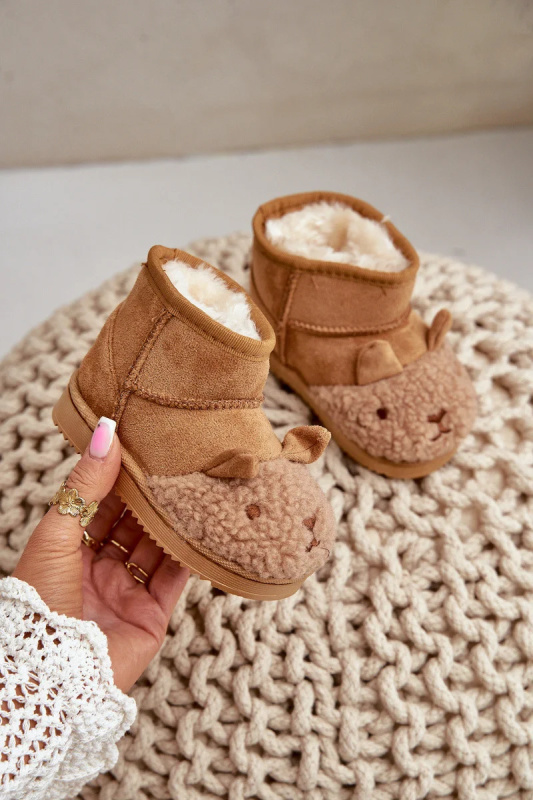 Zateplené Dětské Kotníkové Sněhule Lamy Camel Esandira 20