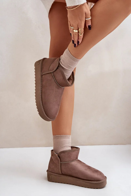 Dámské sněhule na platformě D.Franklin DFSH370010 Taupe 40