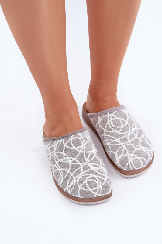 Lesklé dámské pantofle Inblu CT000028 Šedé 36