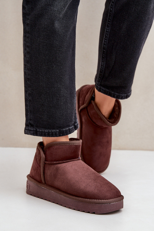 Dámské sněhule na platformě D.Franklin DFSH370010 Čokoládové 39