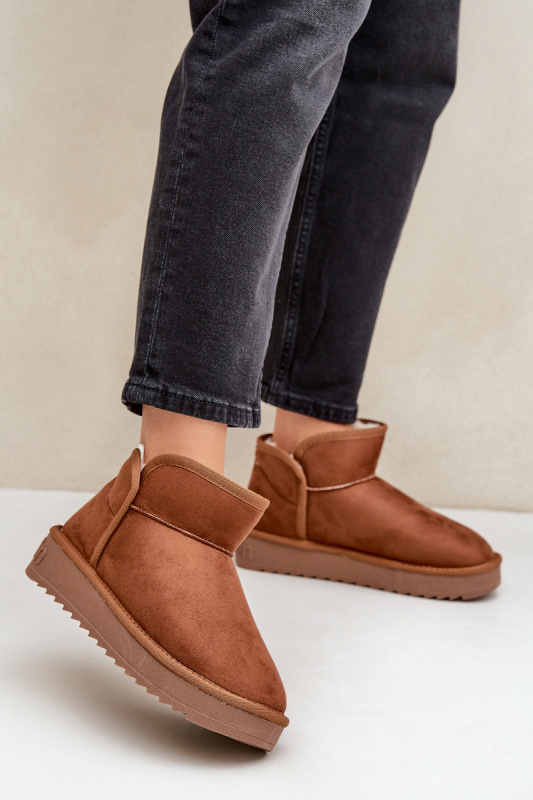 Dámské sněhule na platformě D.Franklin DFSH370010 Hnědé 40