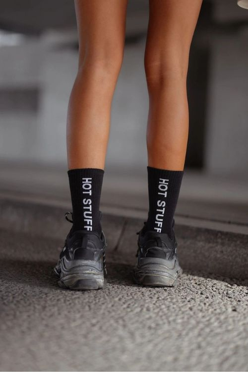 Bavlněné Dámské Ponožky HOT STUFF Černé 37-41