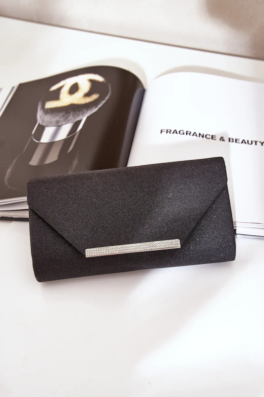 Elegantní psaníčko s třpytkami černé Remiala Velikost: Univerzální