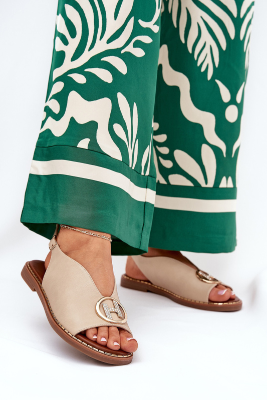 Sandály A8229 béžové - Step in style 39