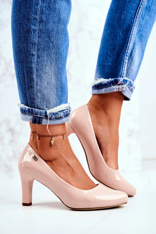 Lodičky na sloupku 1459 béžové - Step in style 38