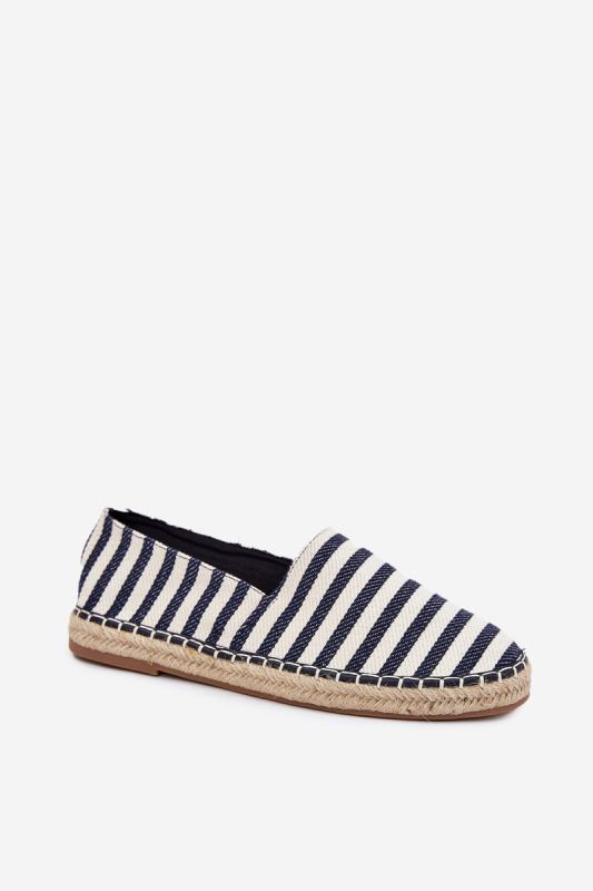 Pánské Espadrilky Z Textilu S Pásky Tmavě Modré Kerenz 41