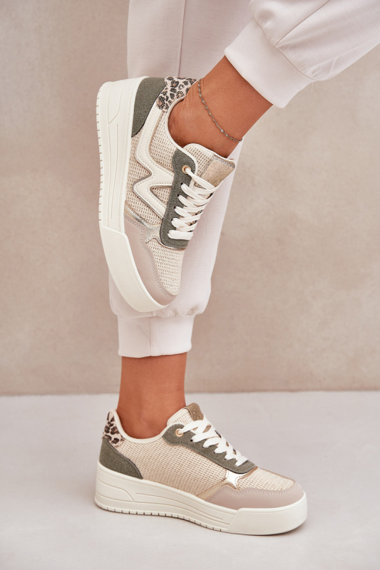 Dámské Sportovní Boty Na Platformě Leopardí Zelené Lorori 41