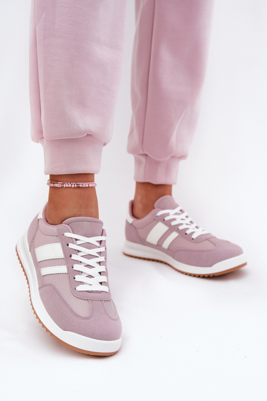 Dámské Tenisky Z Eko Semiše Fialové Marinils 37