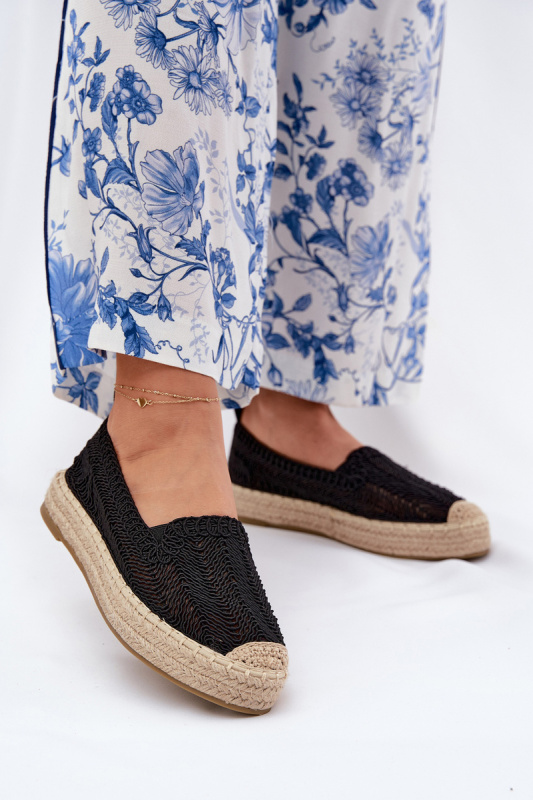 Dámské Espadrilky Na Platformě Vinceza 17392 Černé 37