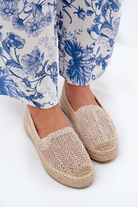 Dámské espadrilky na platformě Béžové Vinceza 17392 37