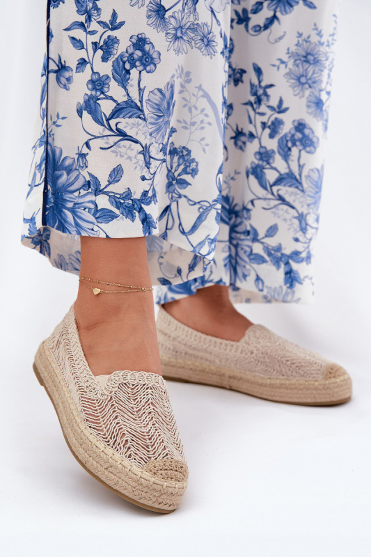 Dámské espadrilky na platformě Béžové Vinceza 17392 41