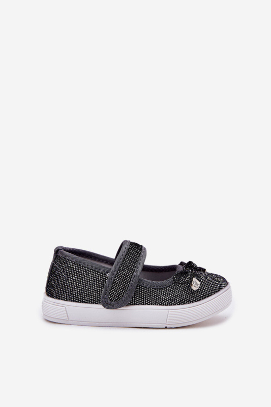 Dětské Baletky S Mašlí Černé Amirinas 20