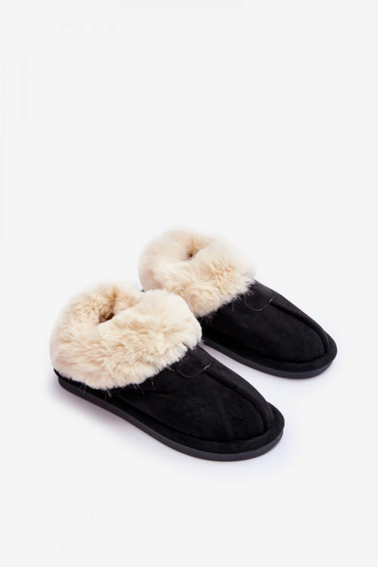 Dámské pantofle EV-58 Černá s ecru - Step in style černá/ecru 36