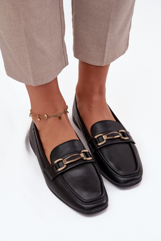 Dámské Mokasíny S Ozdobou Černé Priscelle 36