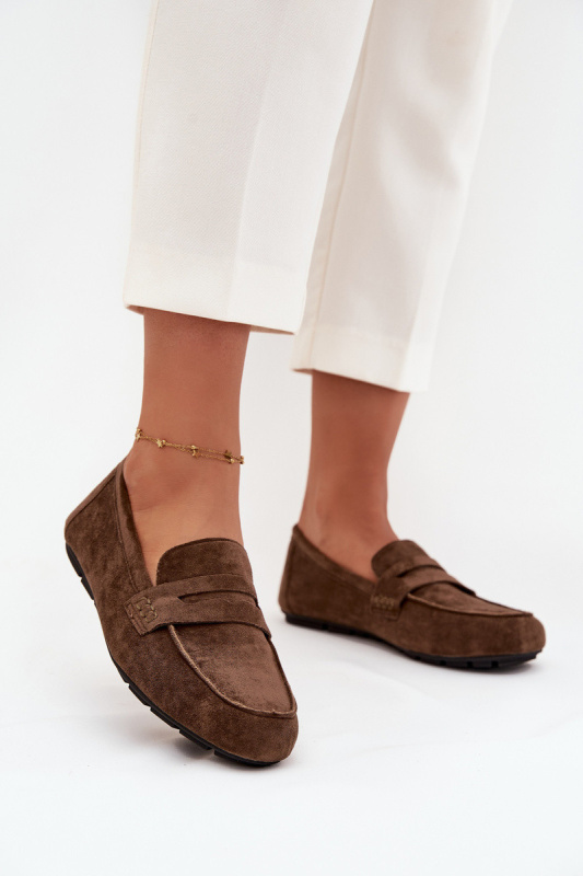 Loafersy Mokasyny Dámské Ploché Tmavě Zelené Soreline 38