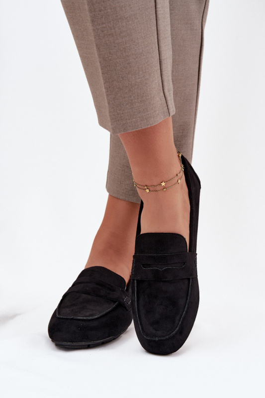 Loafersy Mokasyny Dámské Ploché Černé Soreline 36